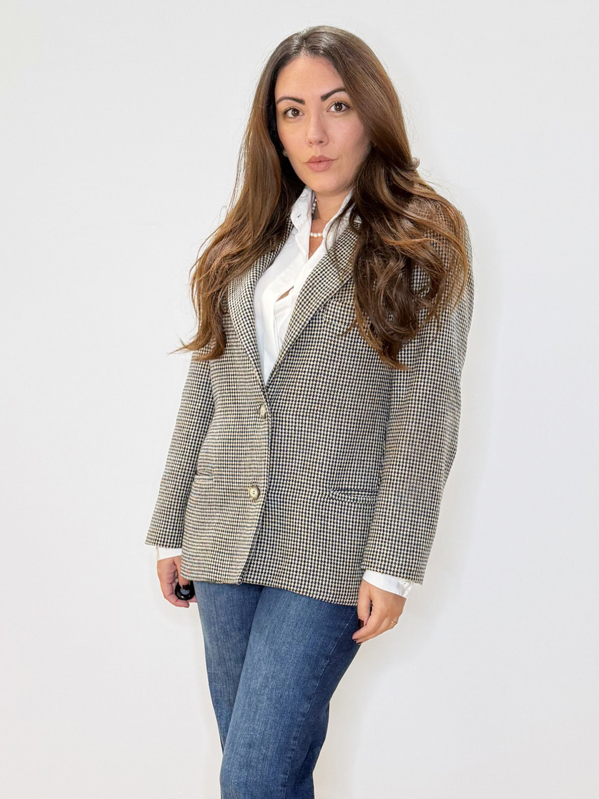 Giacca in pied de poule