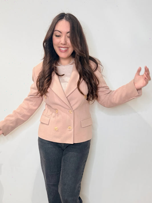 Giacca vintage rosa pastello