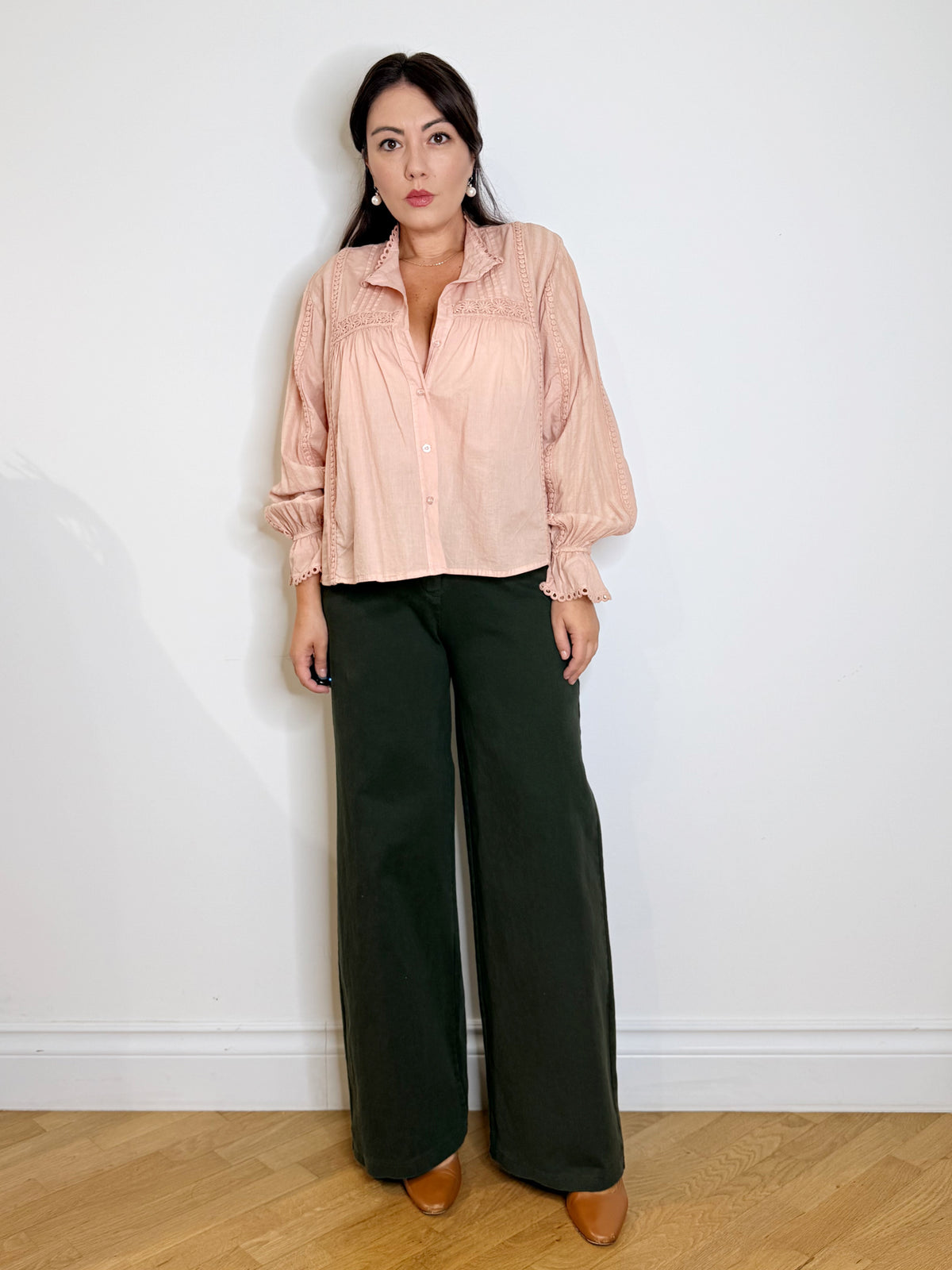 Camicia pastello 100%cotone