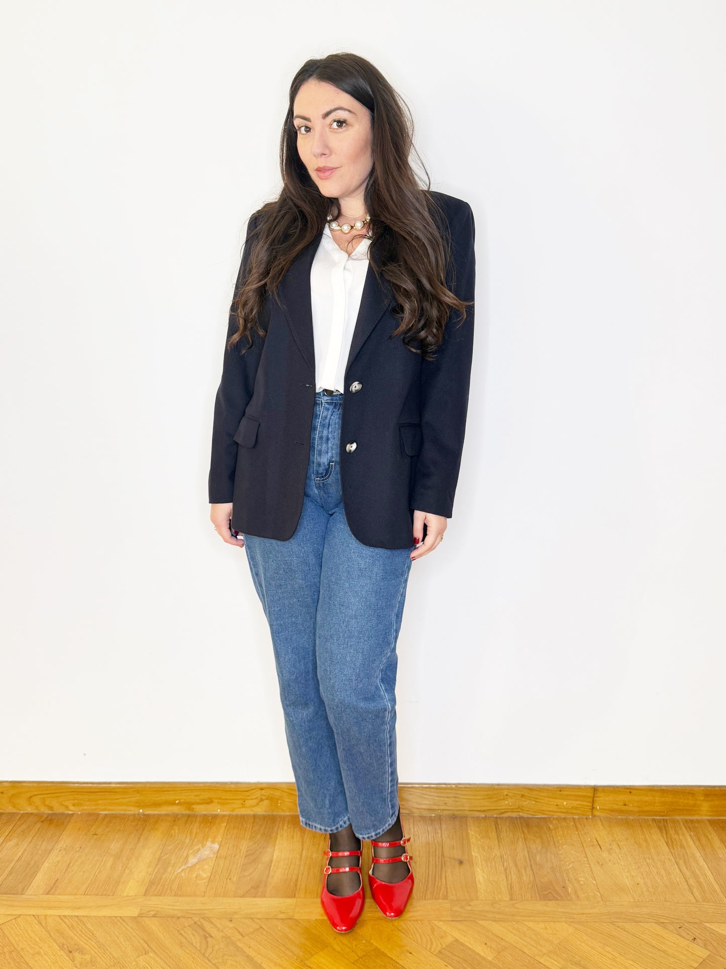 Giacca in lana Blu notte