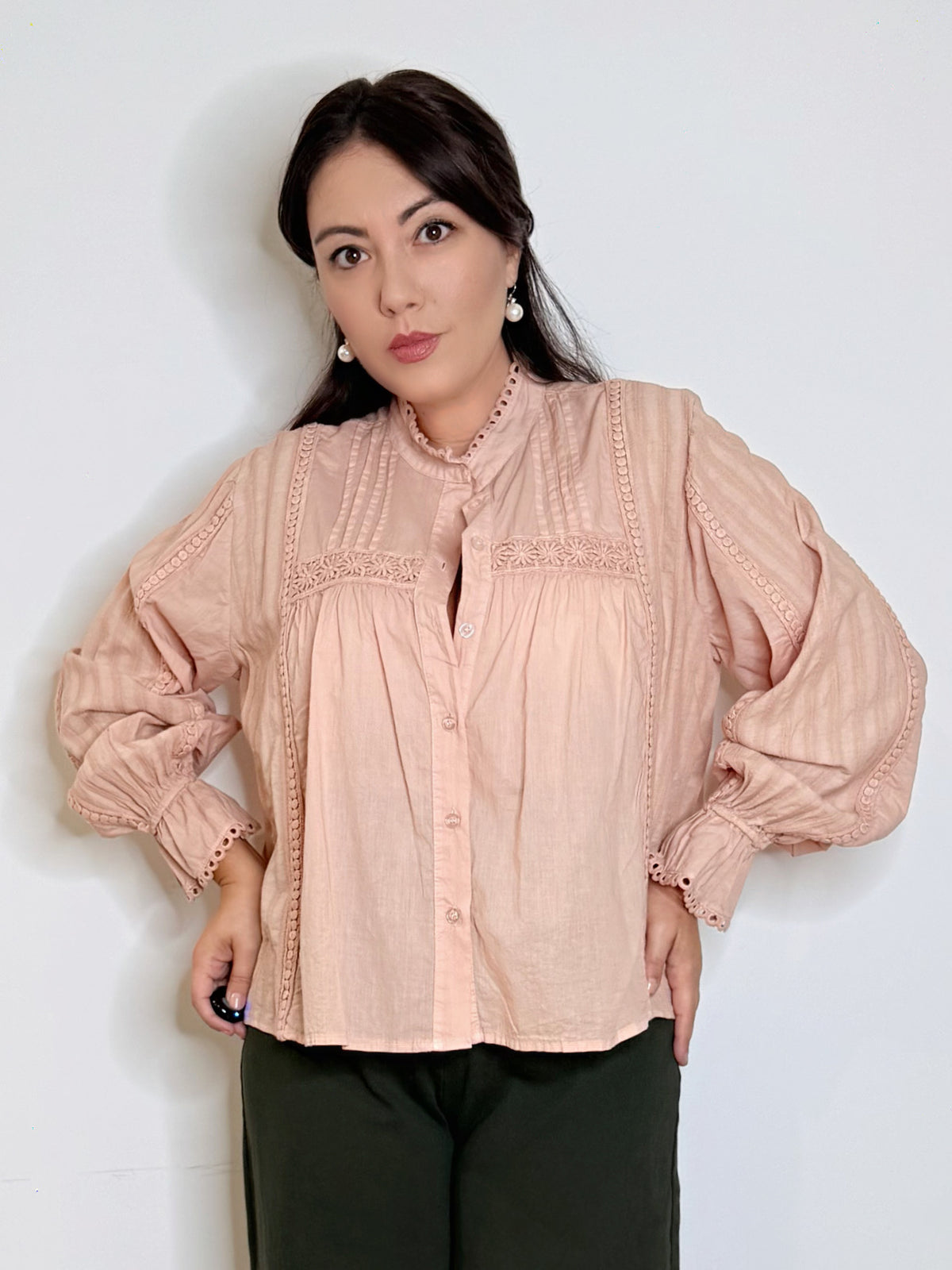 Camicia pastello 100%cotone