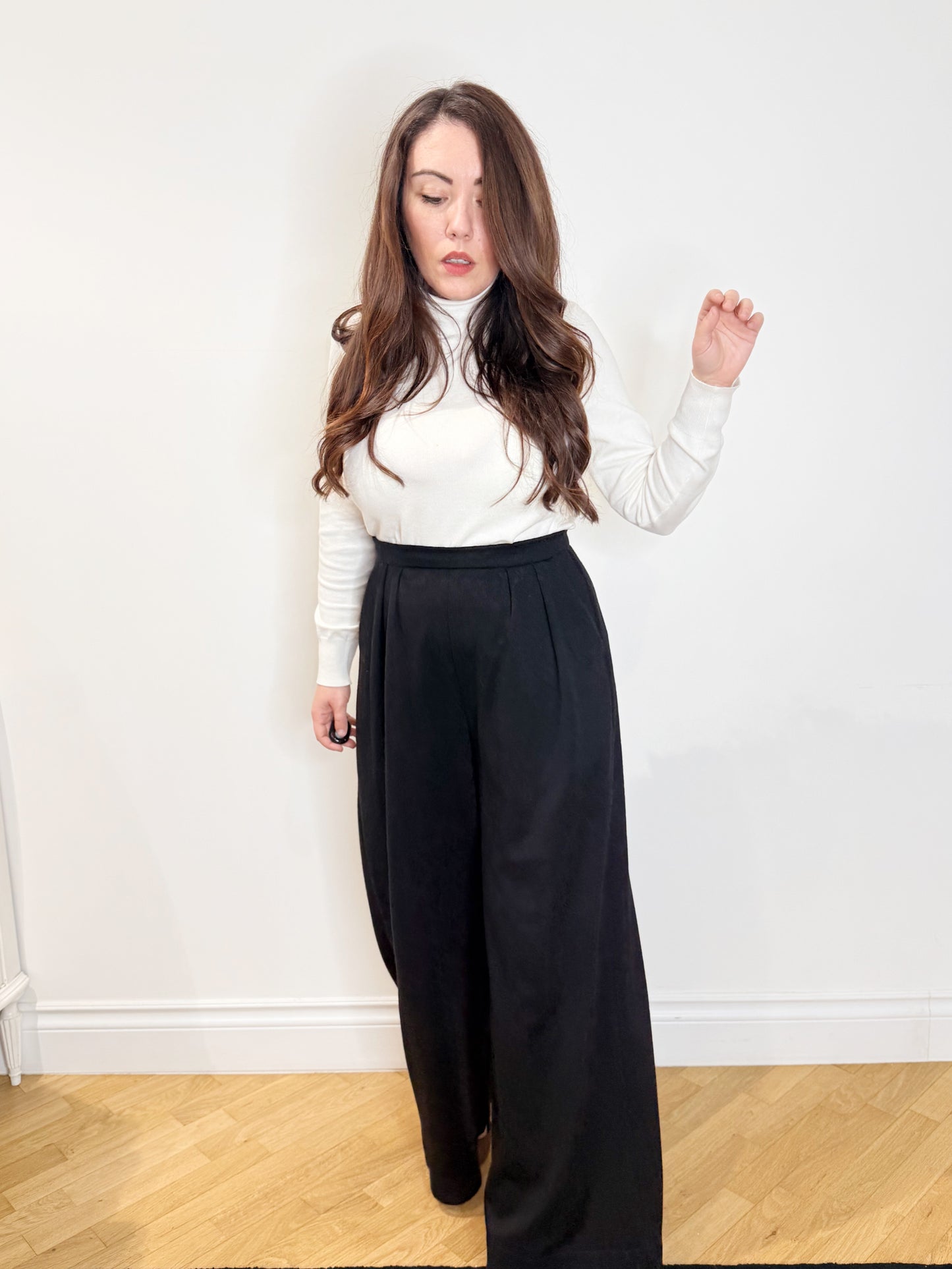 Pantalone sartoriale in damascato