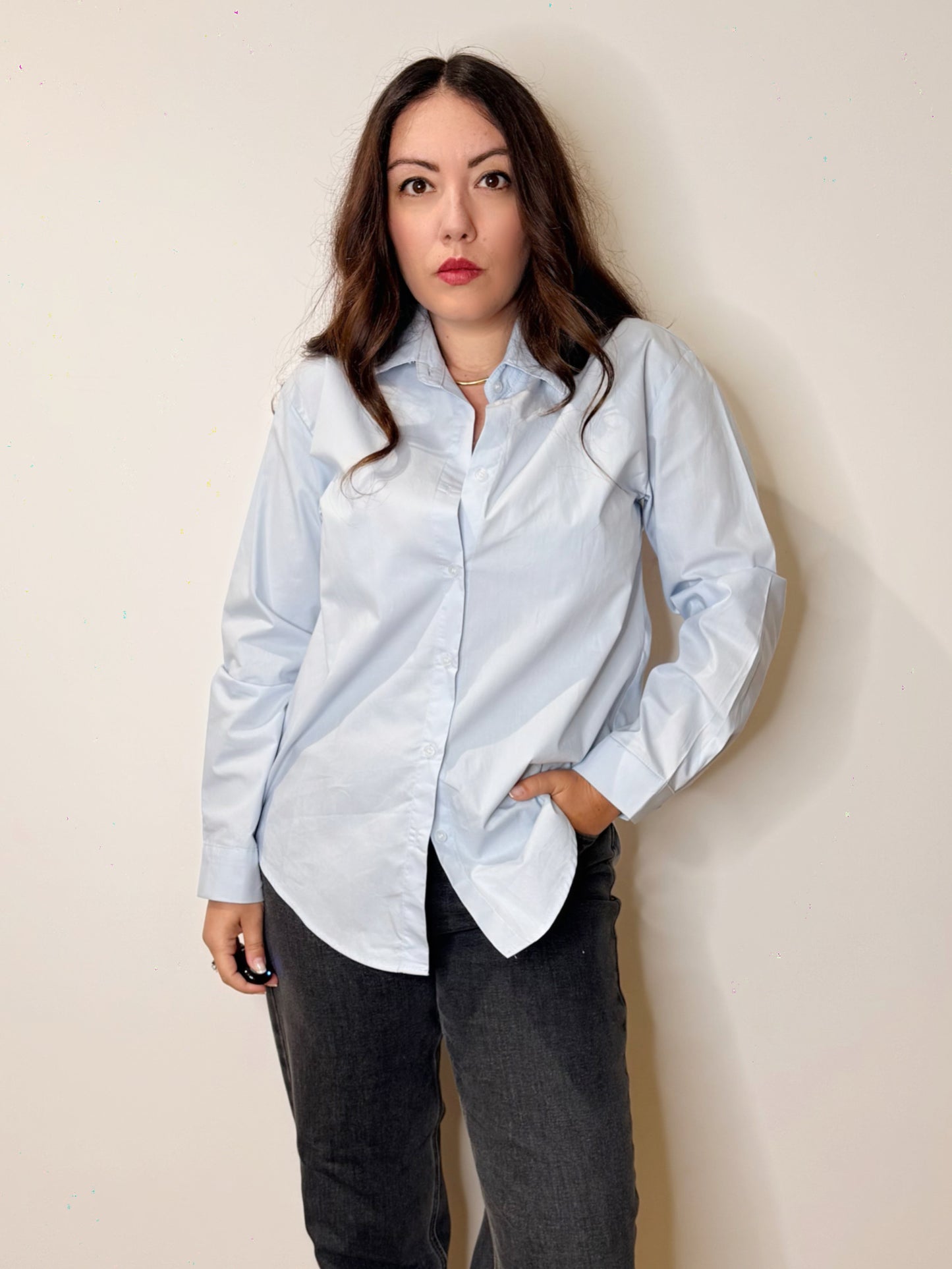 Camicia in popeline