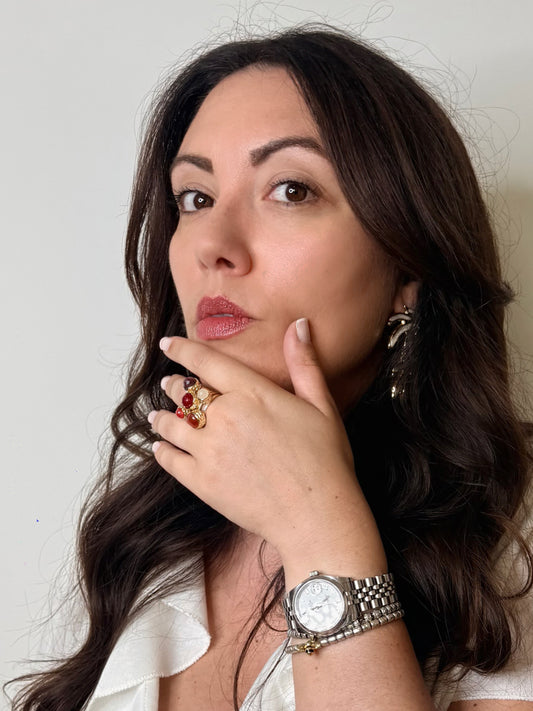 Anello Deep cosmos Red