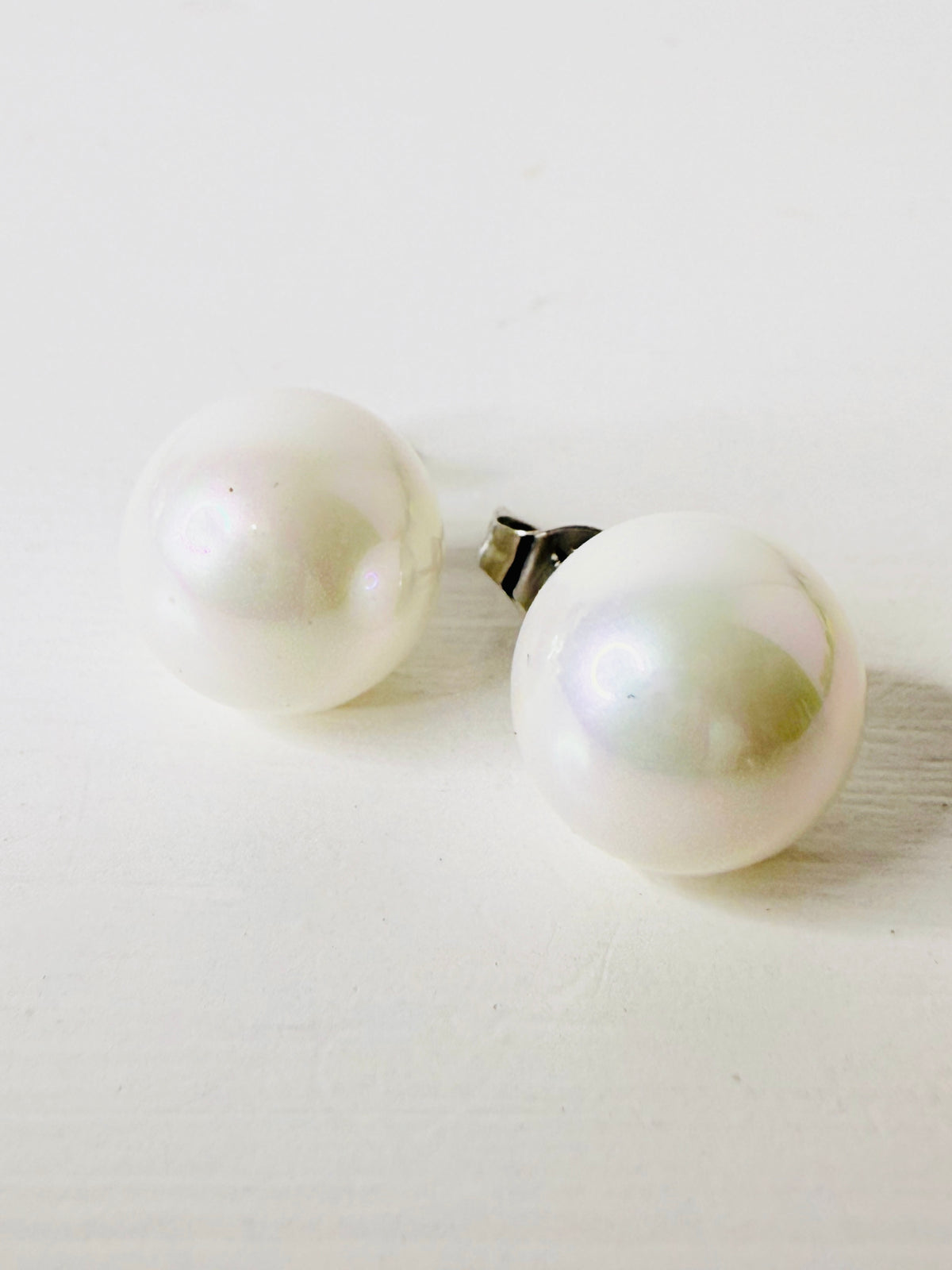 Orecchini perle al lobo 12MM