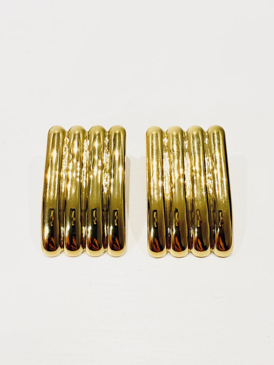 Orecchini Column in gold