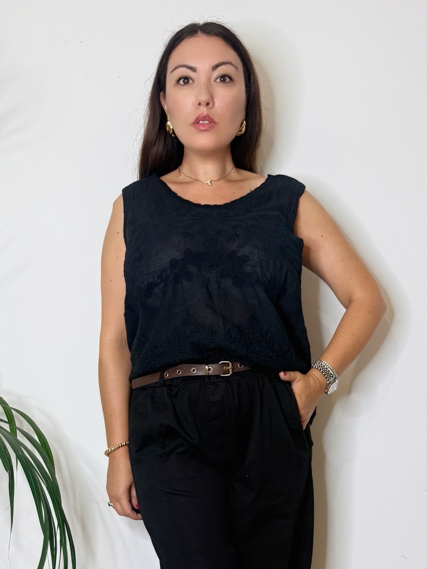 Pantalone nero carrots
