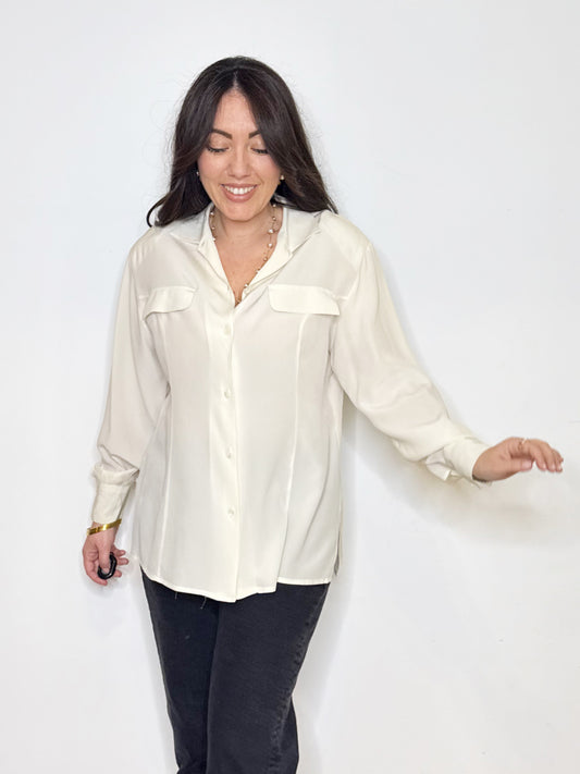 Camicia in pura seta
