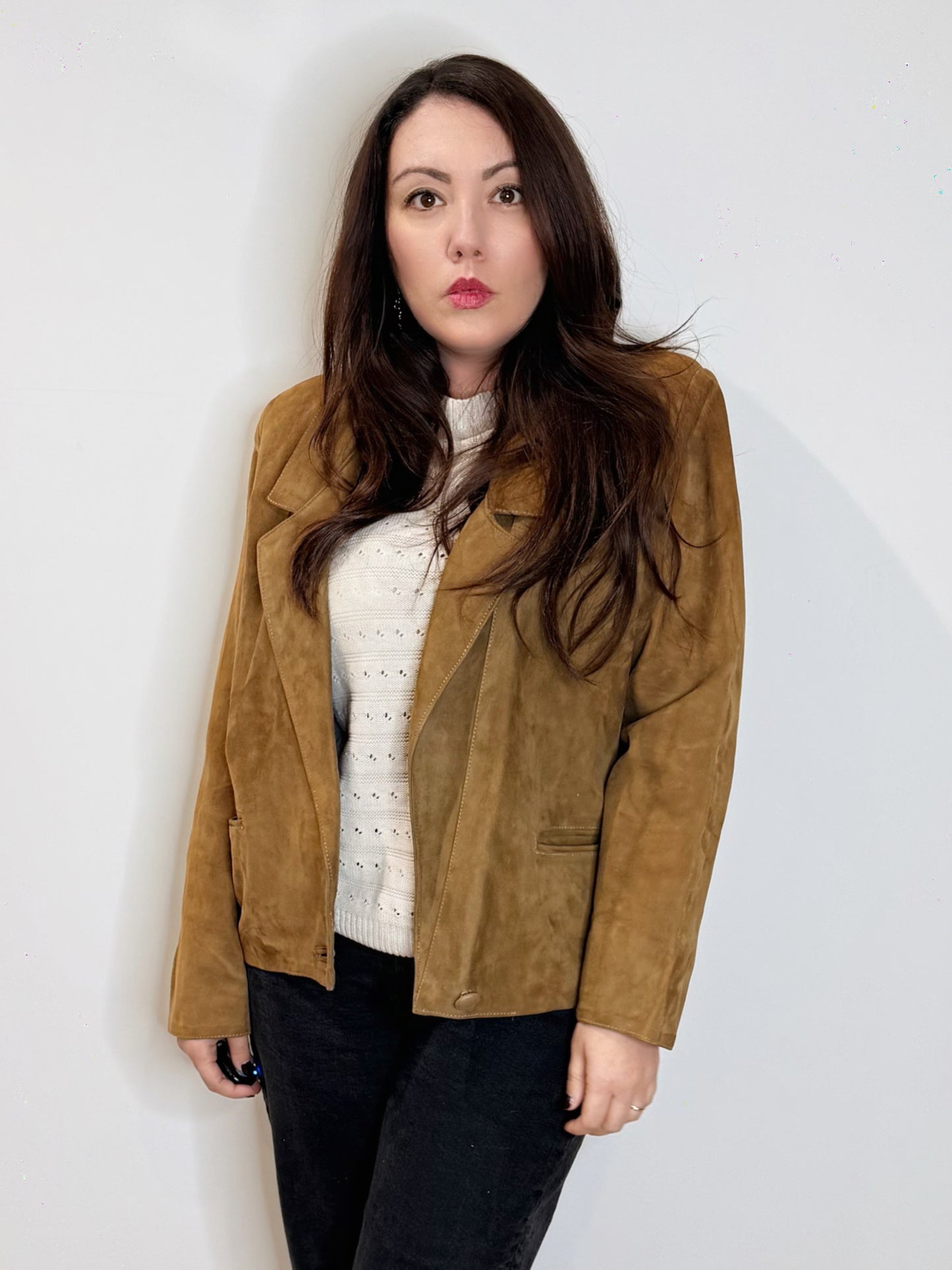 Chiodo in suede