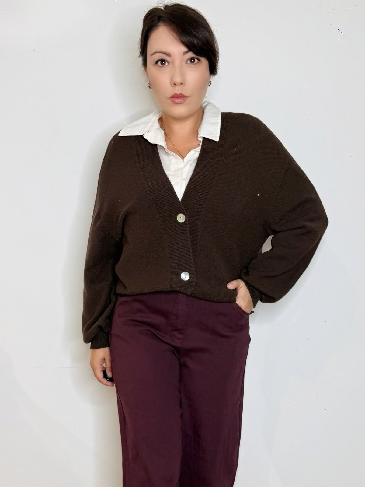 Cardigan testa di moro