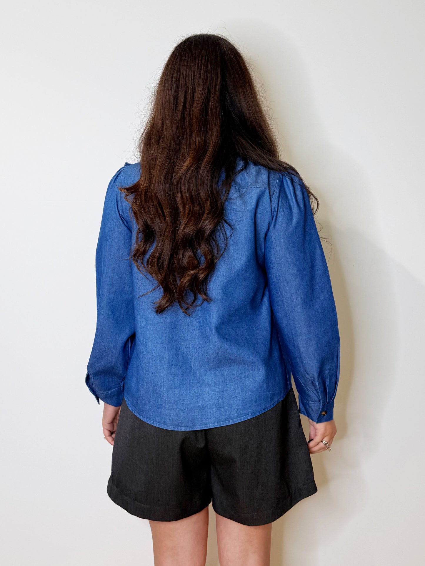 Camicia con rouches