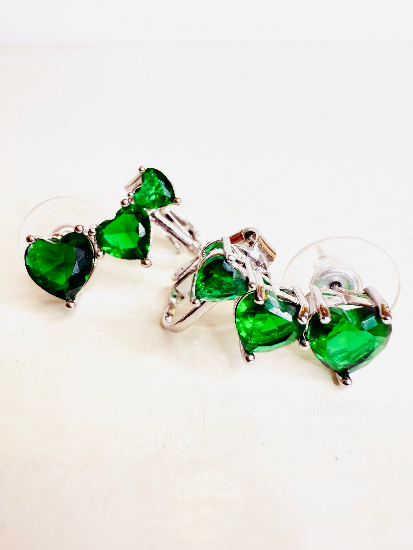 Ear cuff trilogy cuori verdi