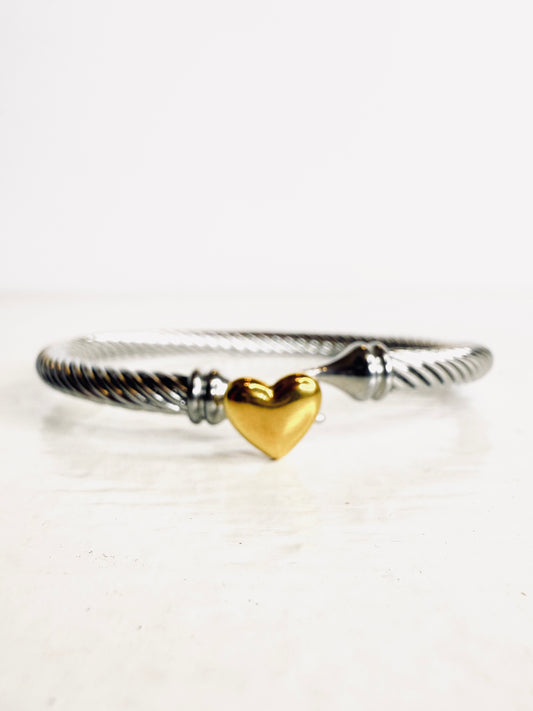 Bracciale semirigido con cuore