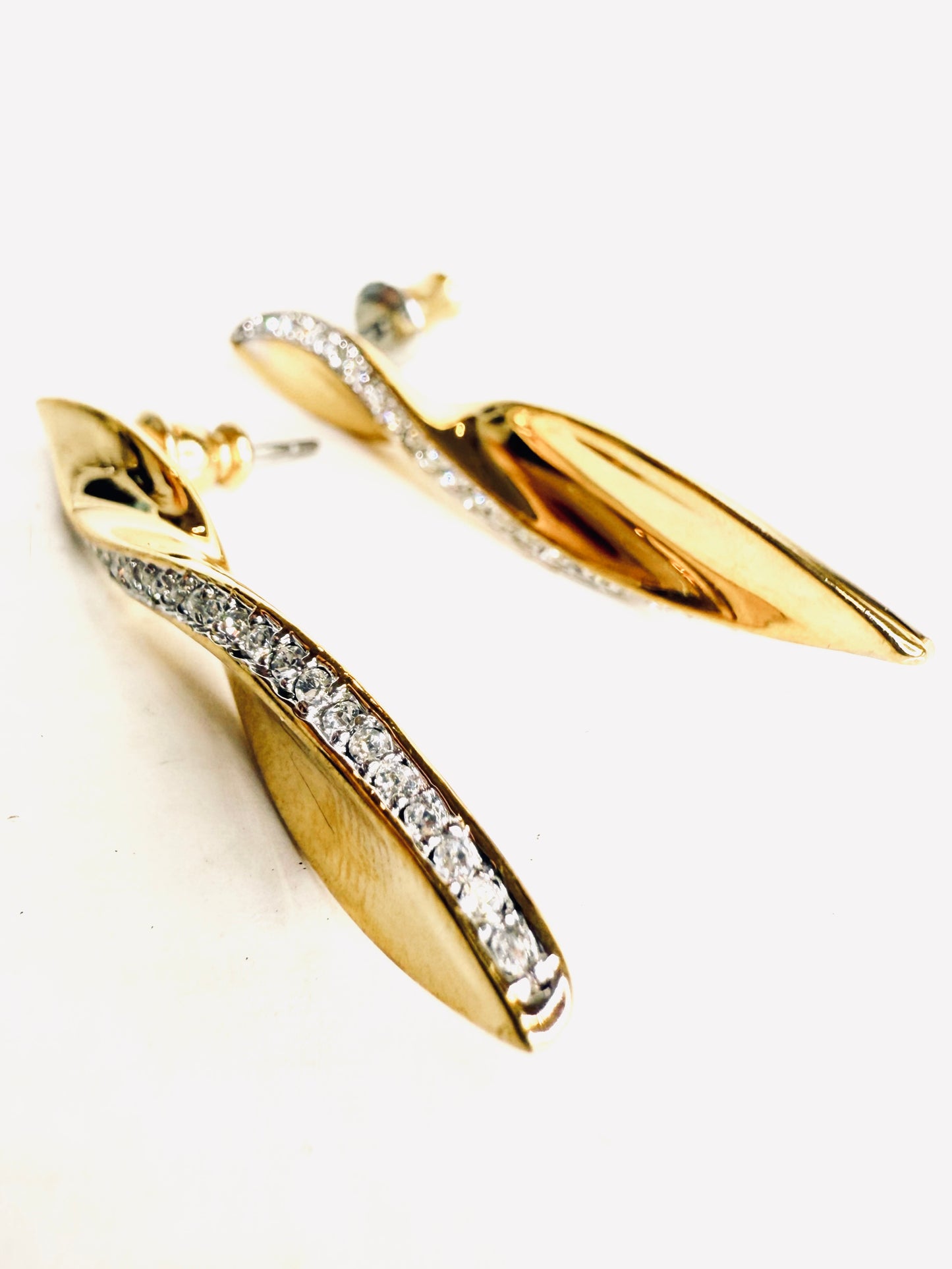 Orecchini Vintage torchon con strass