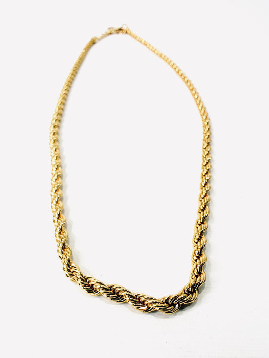 Collana in maglia lunga torchon