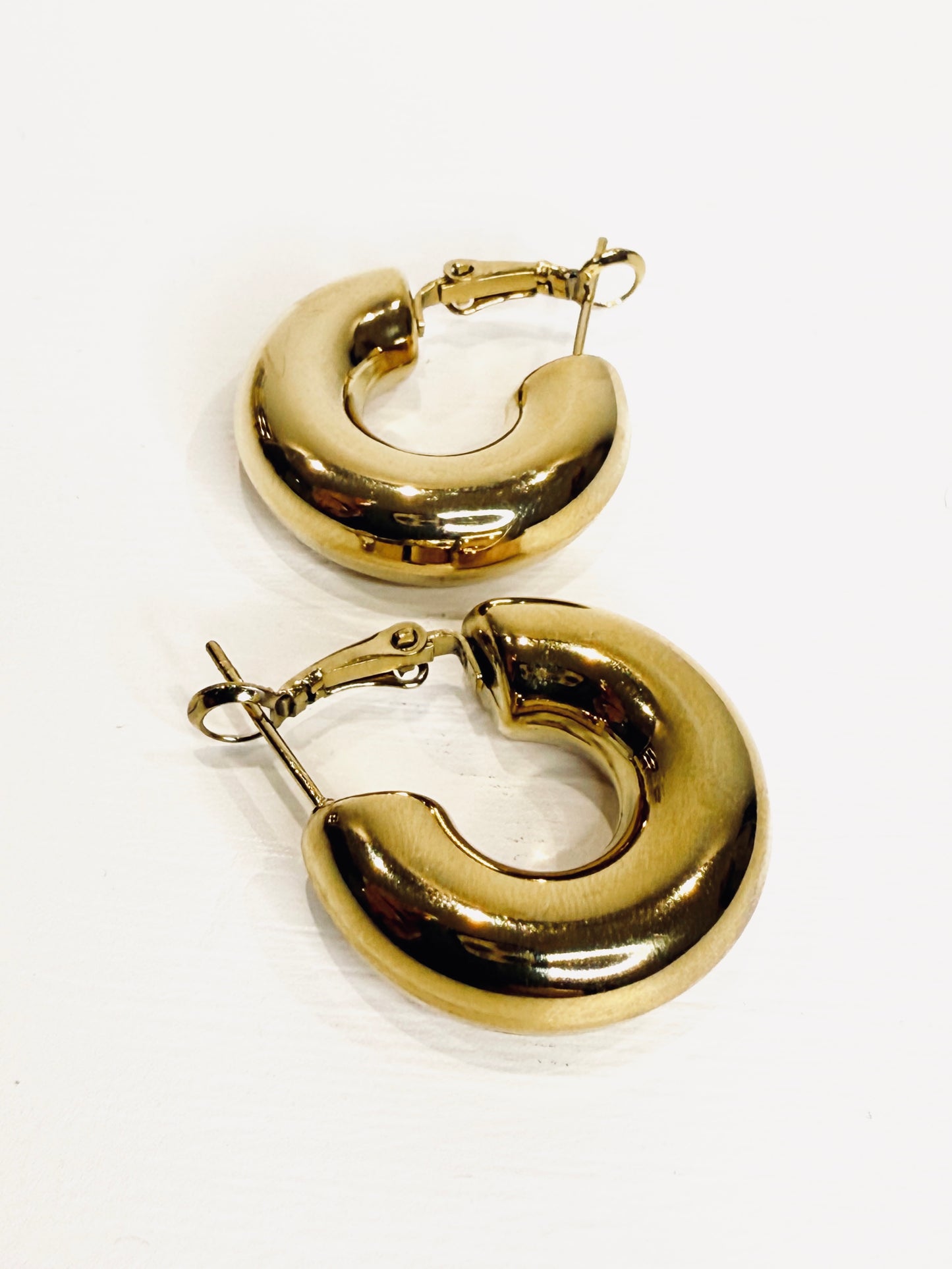 Orecchini bombati cerchi medi