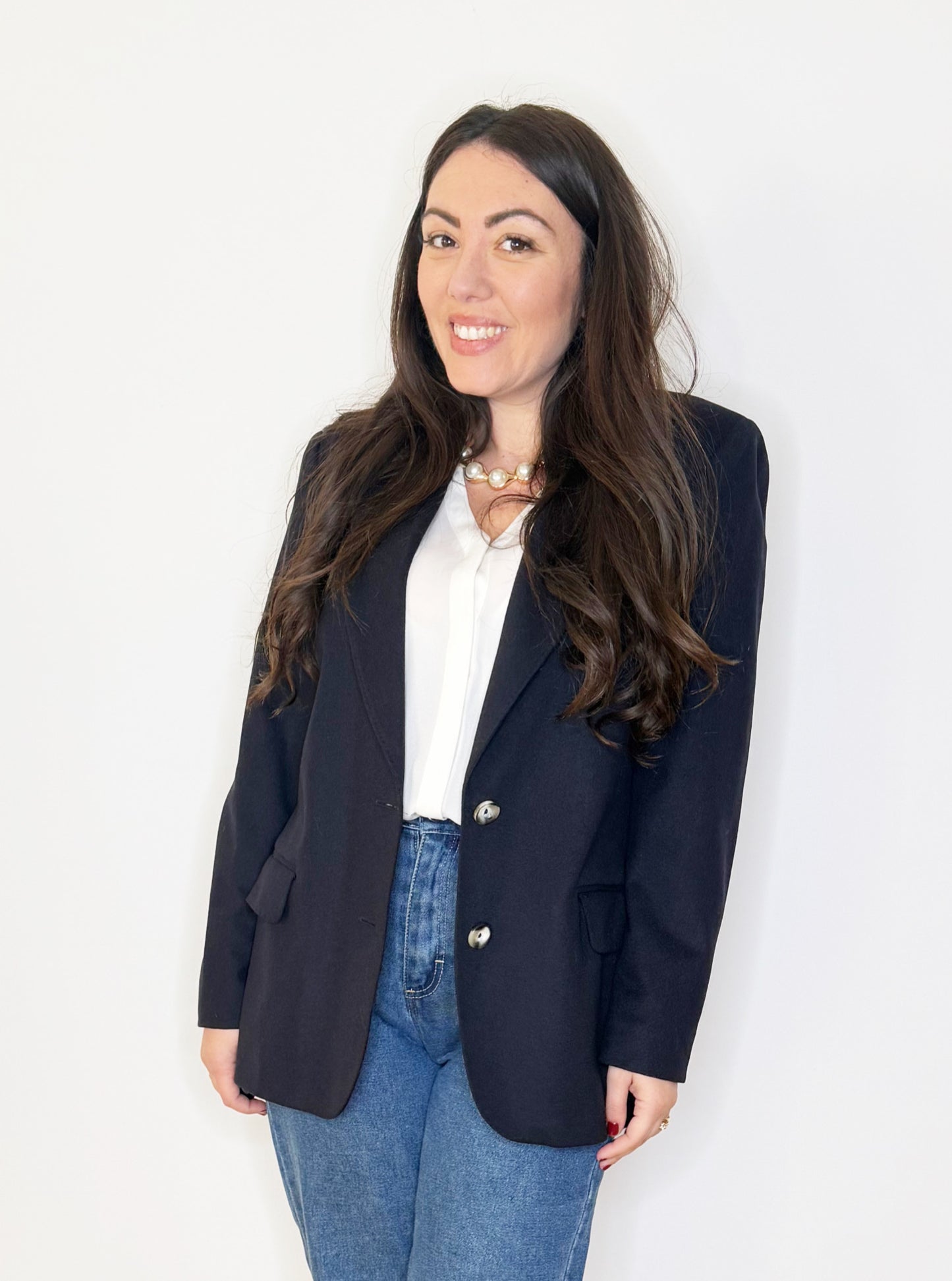 Giacca in lana Blu notte