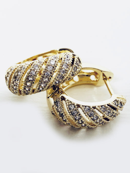 Orecchini ovali gold