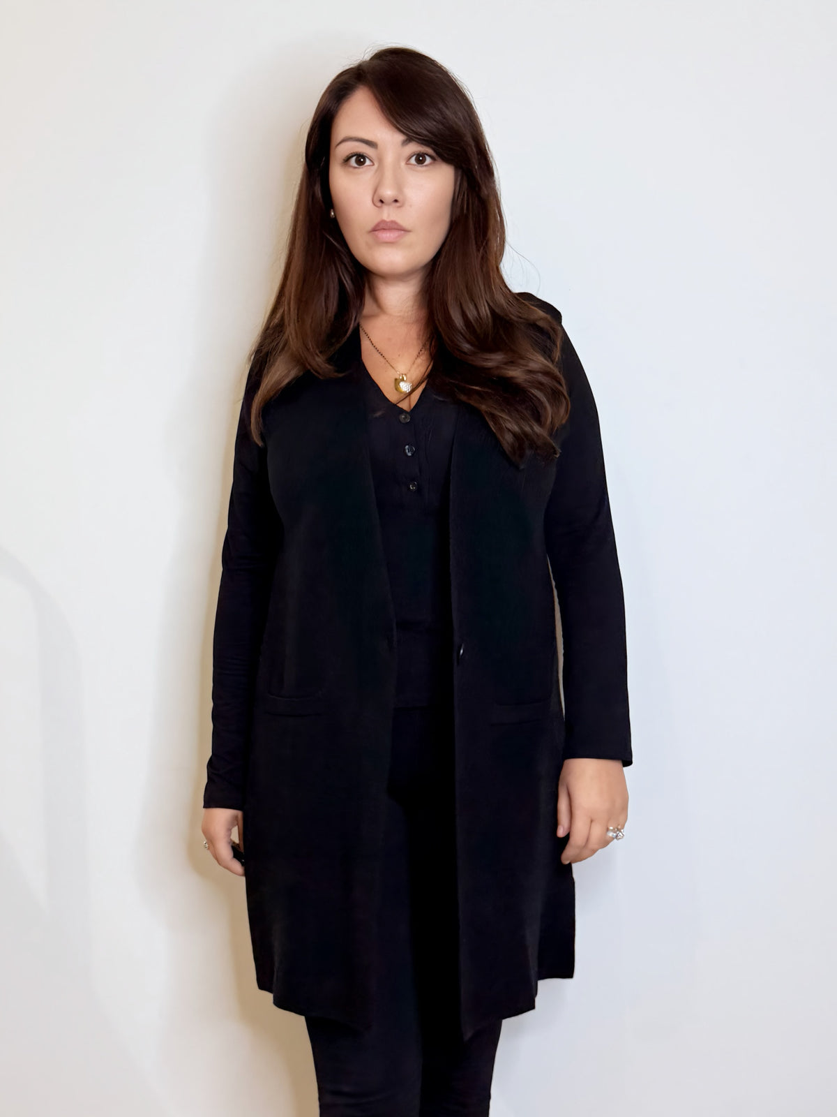 Gilet in maglia nero