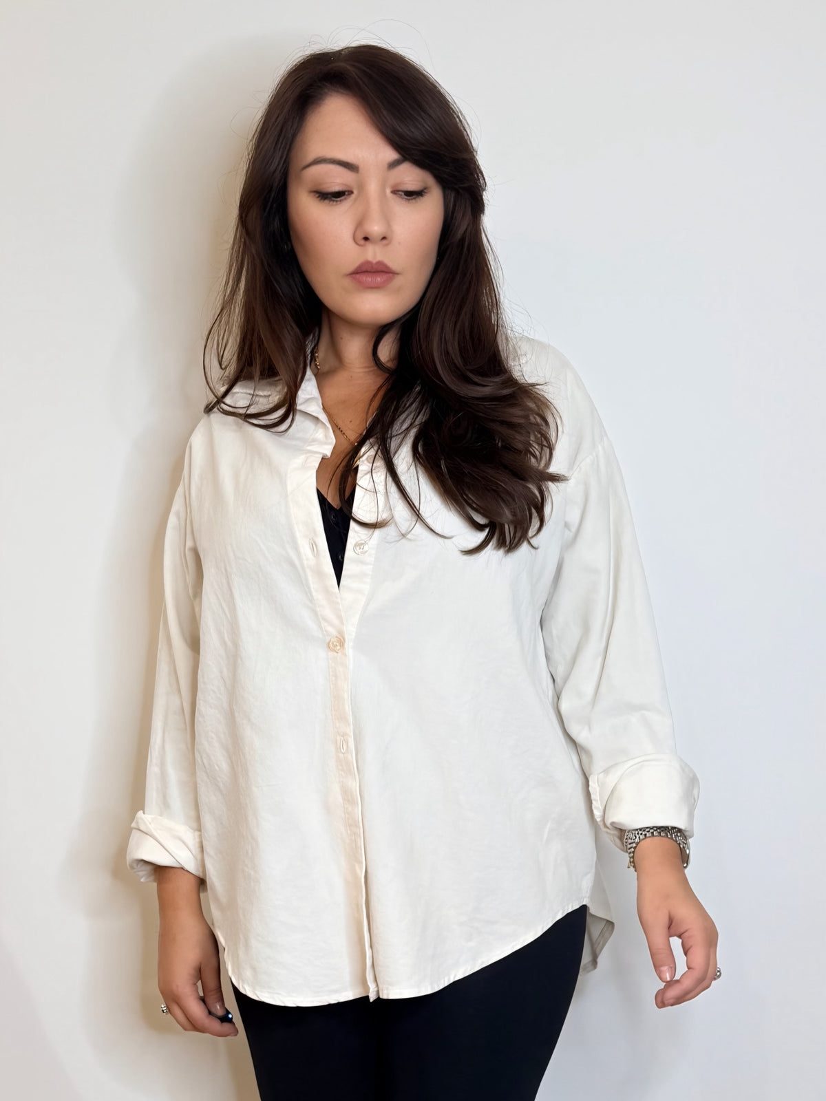 Camicia over in velluto