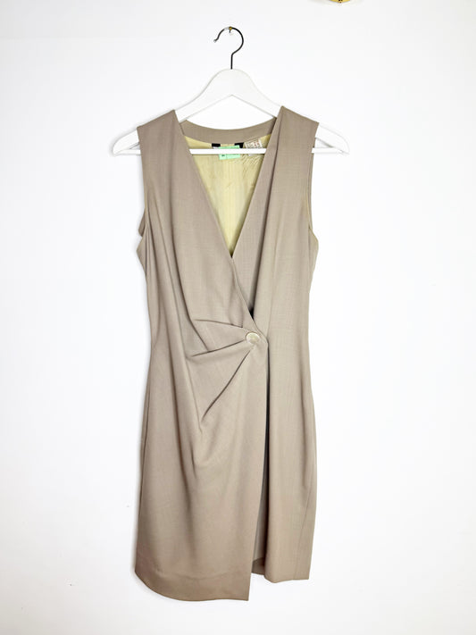 Tubino in fresco lana beige