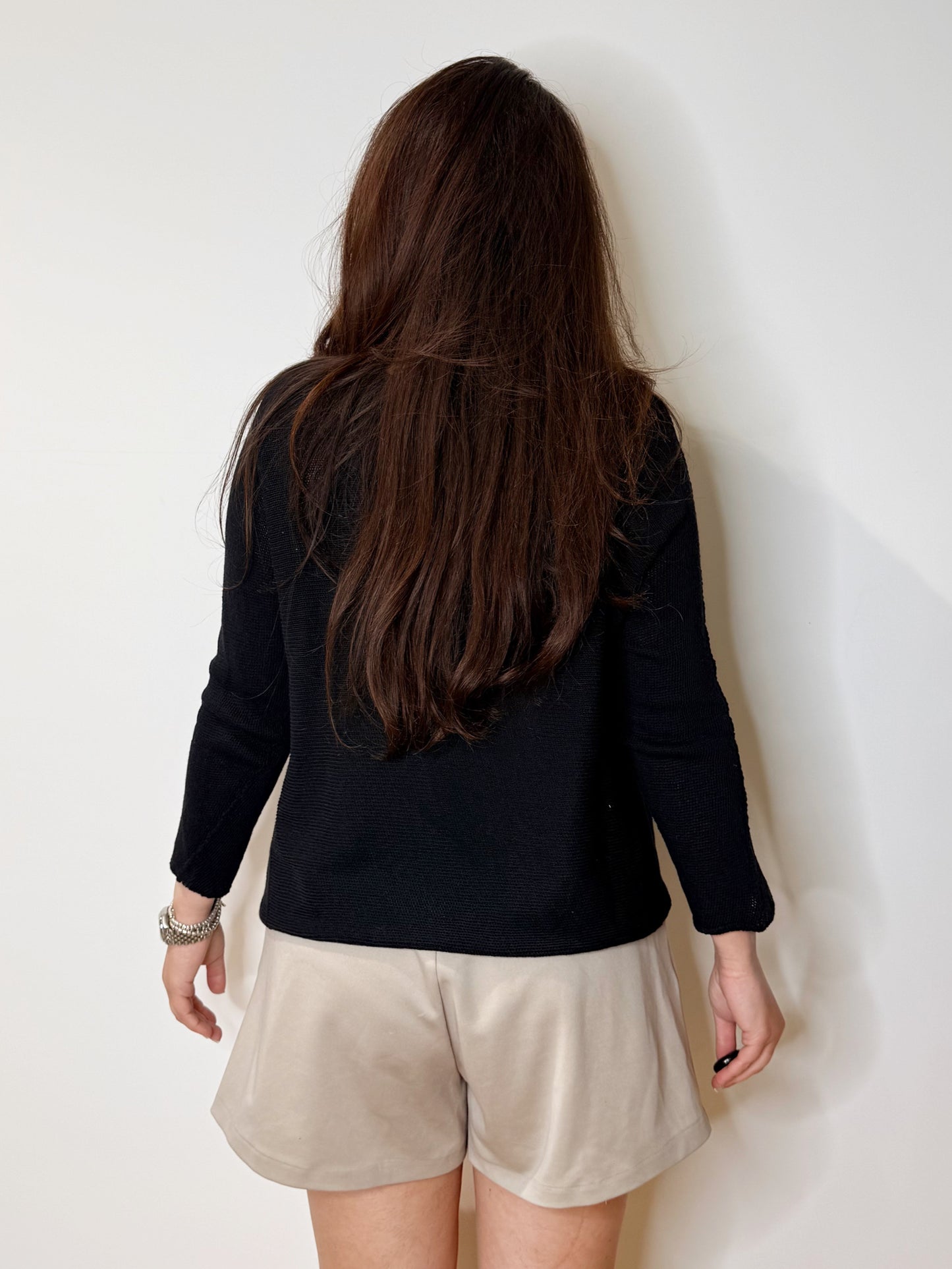 Maglia asimmetrica in cotone
