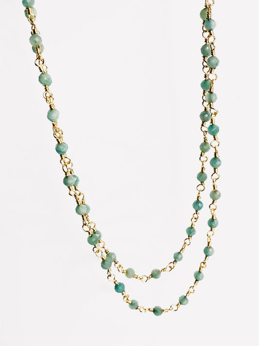 Collana con amazzoniti