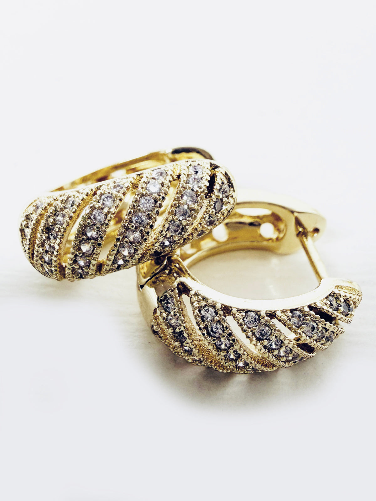 Orecchini ovali gold