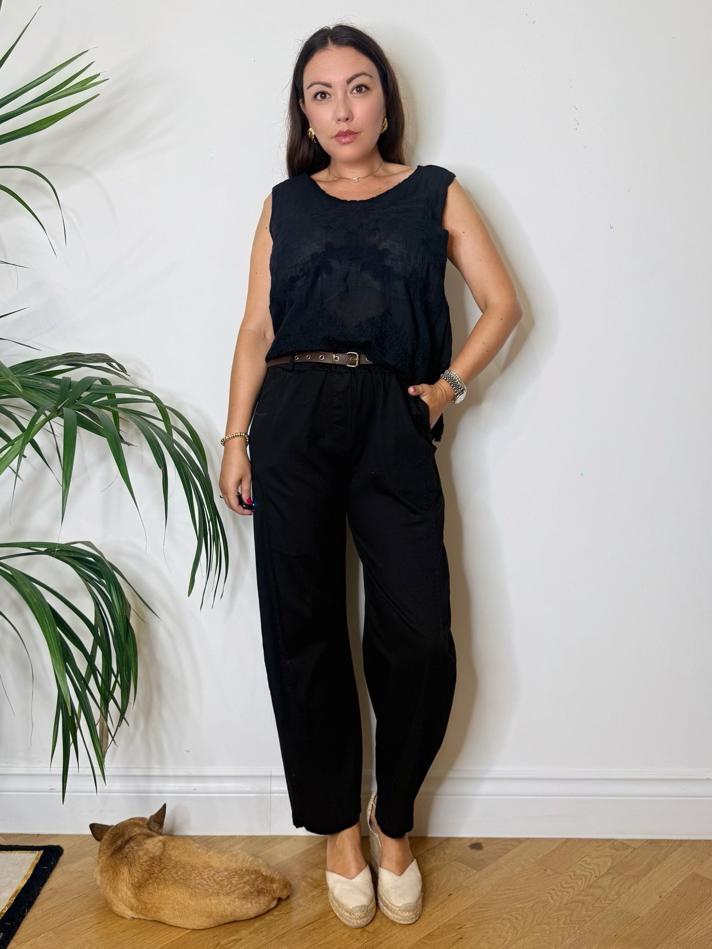 Pantalone nero carrots