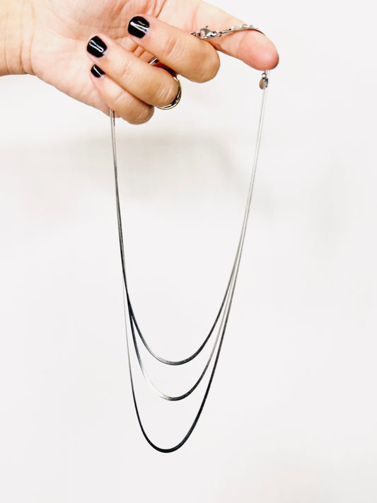 Collana snake silver