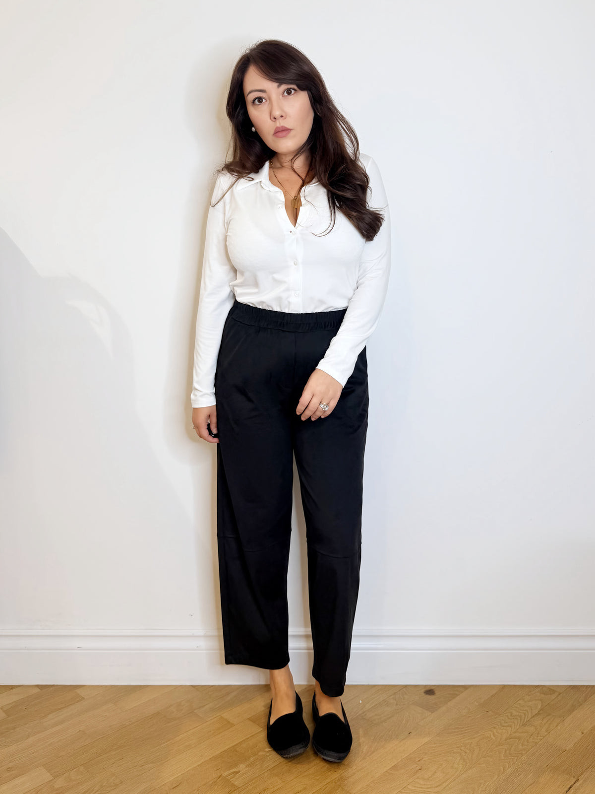 Pantalone in suede sintetico