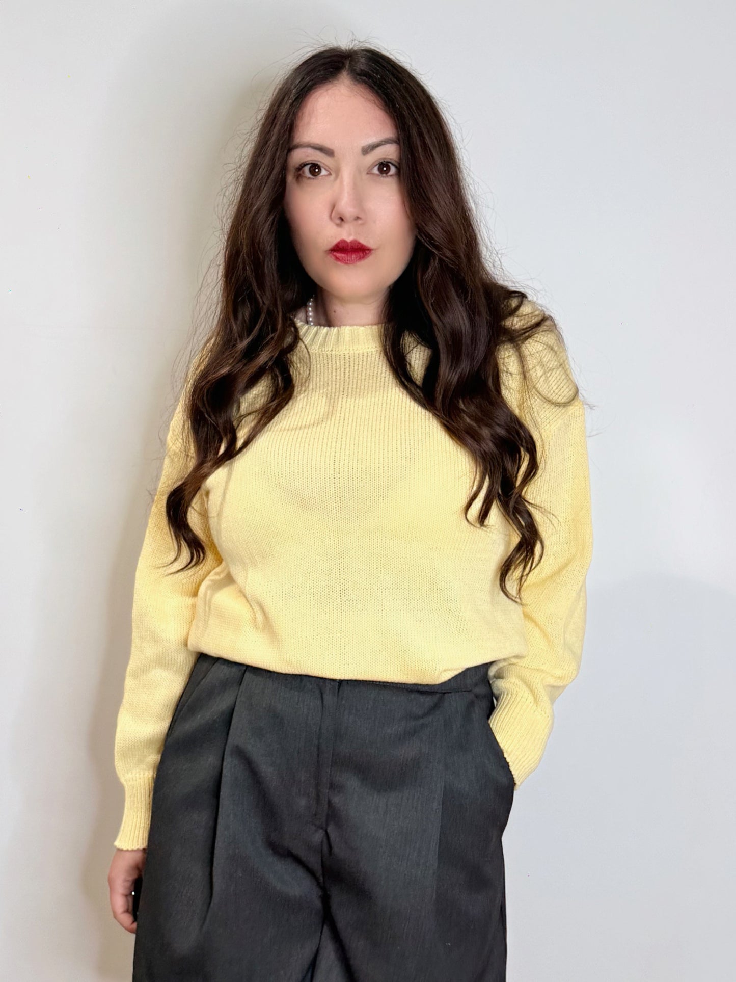 Maglia in 100% cotone giallo