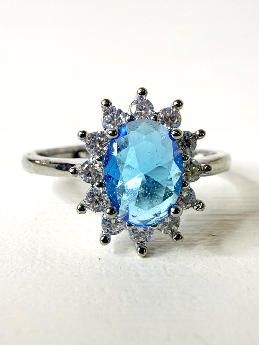 Anello Kate acquamarina