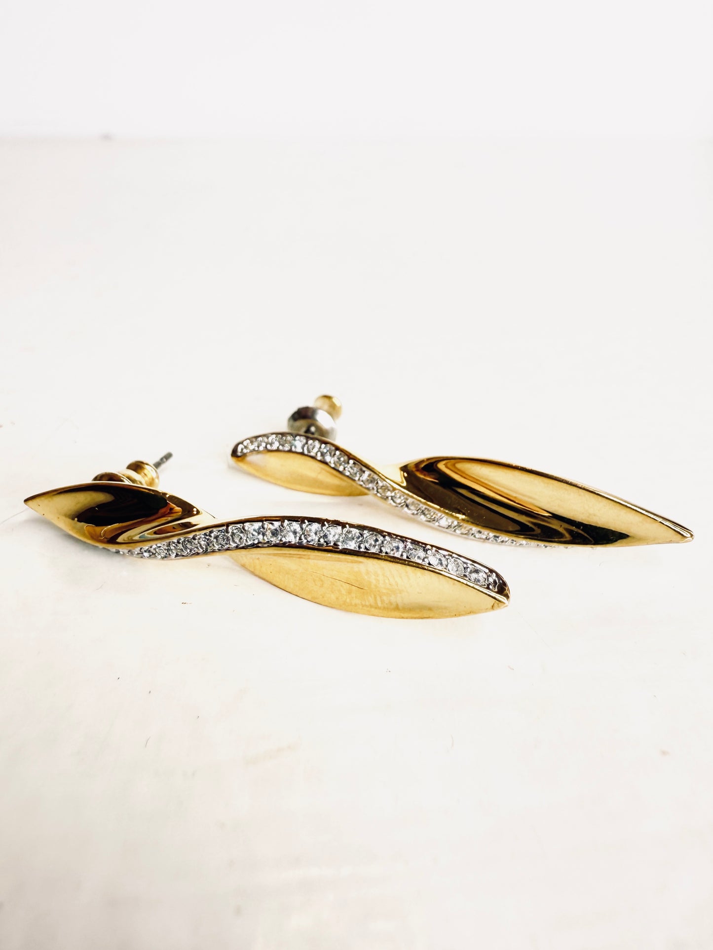 Orecchini Vintage torchon con strass