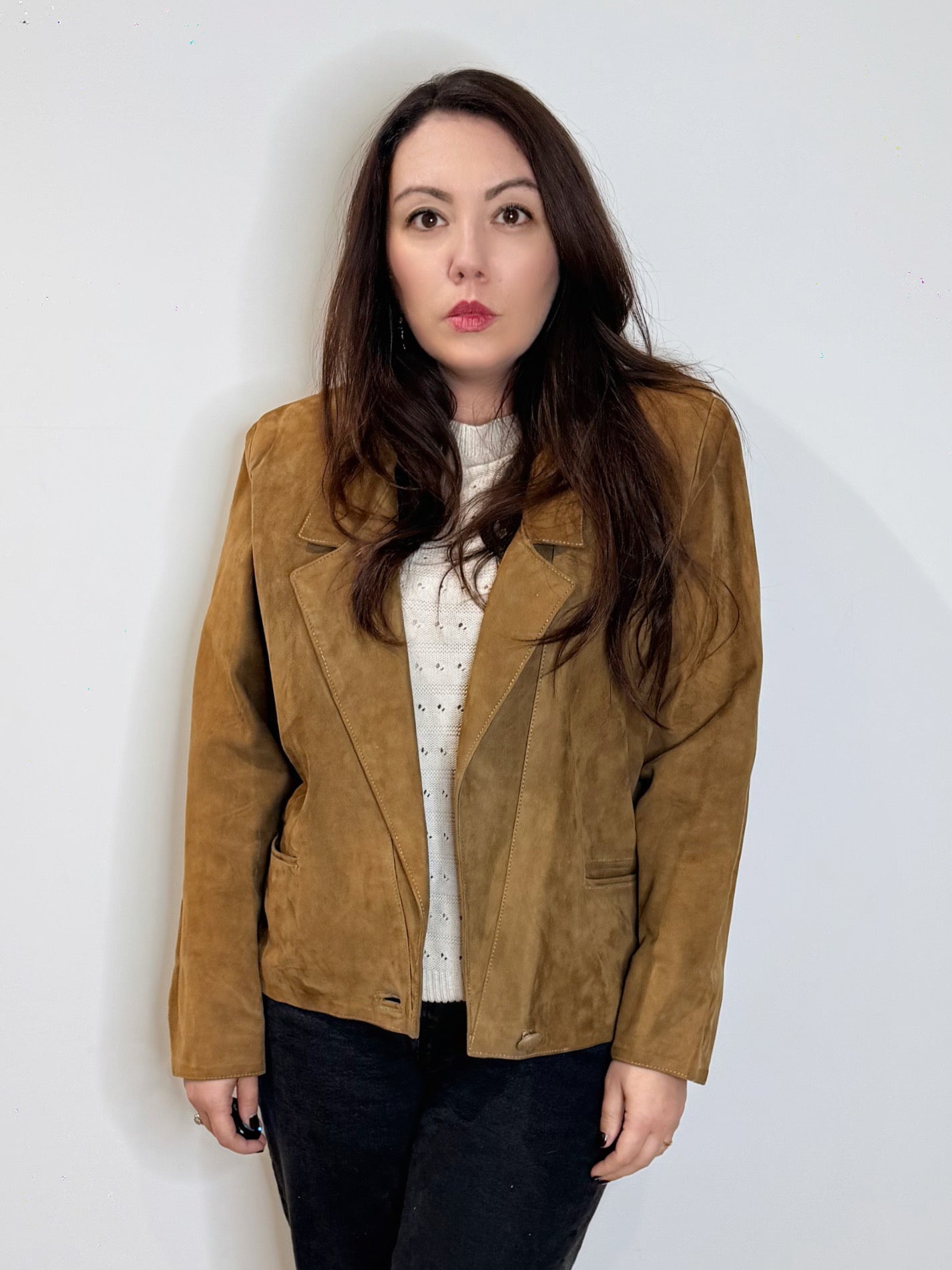 Chiodo in suede