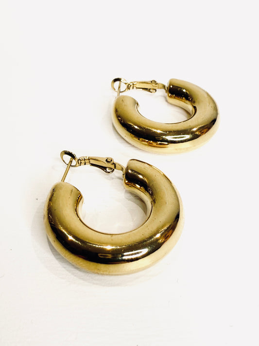 Orecchini bombati cerchi small