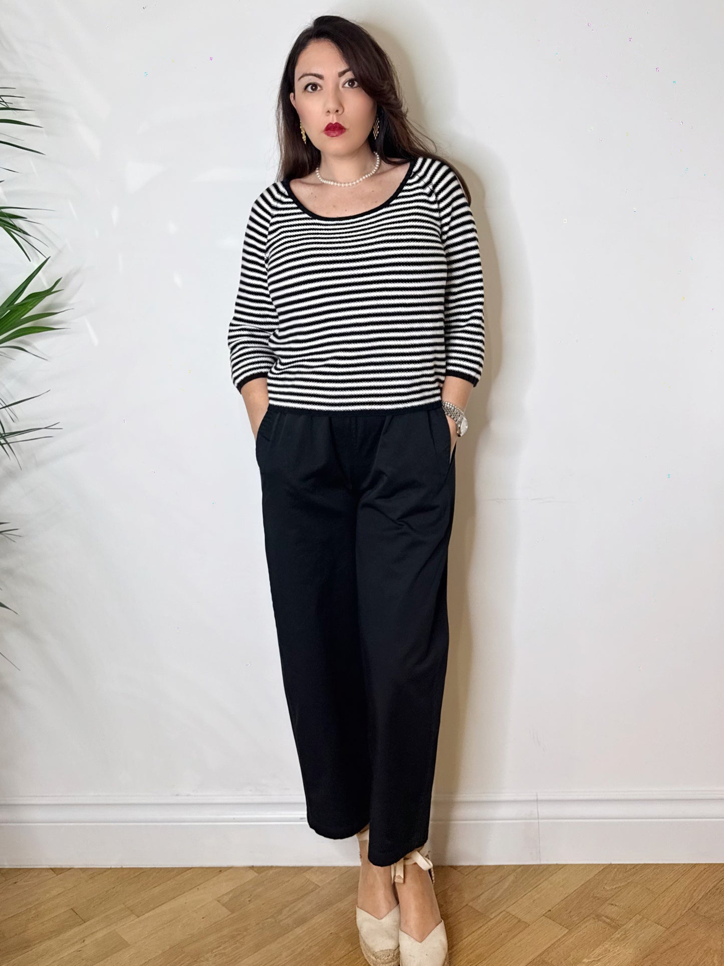 Pantalone gamba dritta 100% cotone