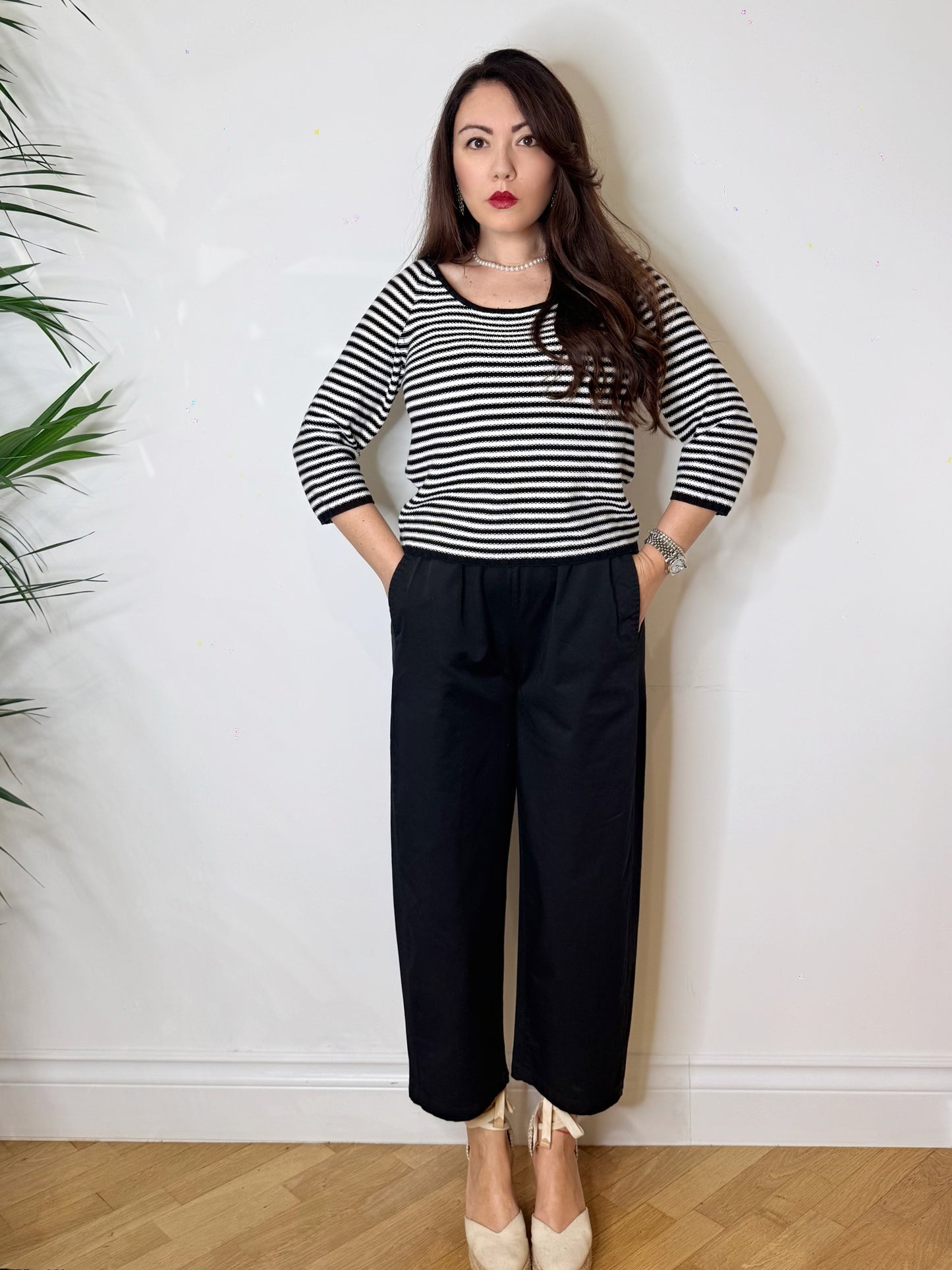 Pantalone gamba dritta 100% cotone