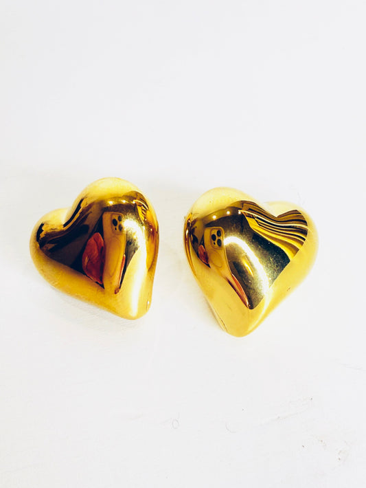 Orecchini cuori gold