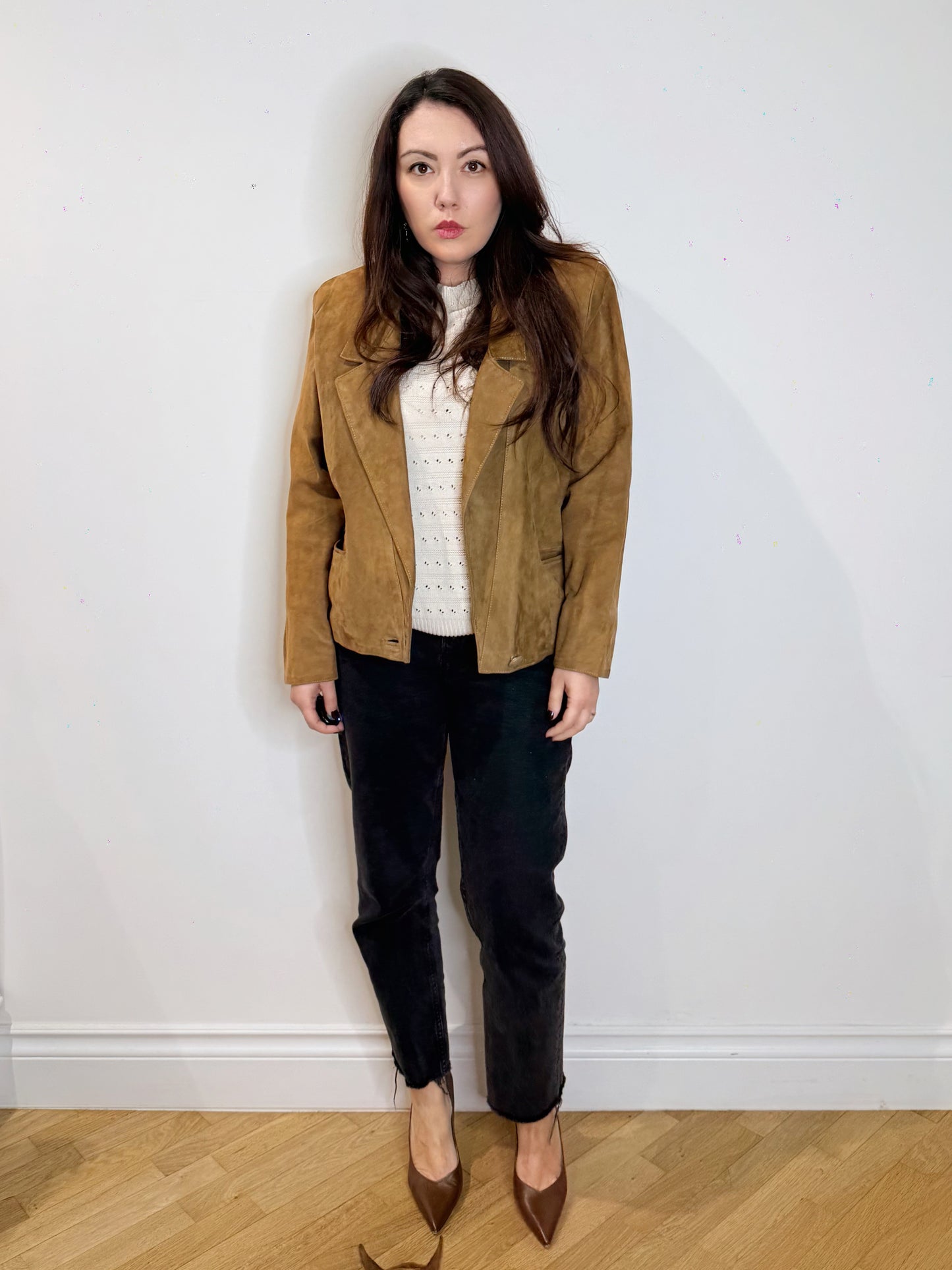 Chiodo in suede