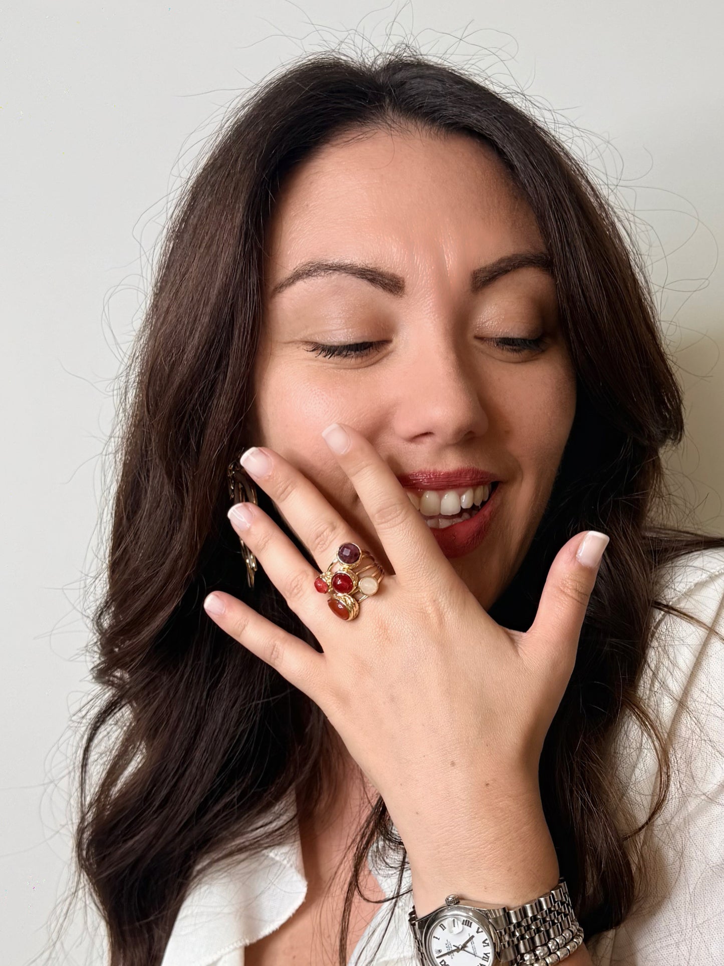 Anello Deep cosmos Red