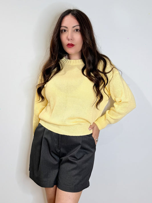 Maglia in 100% cotone giallo