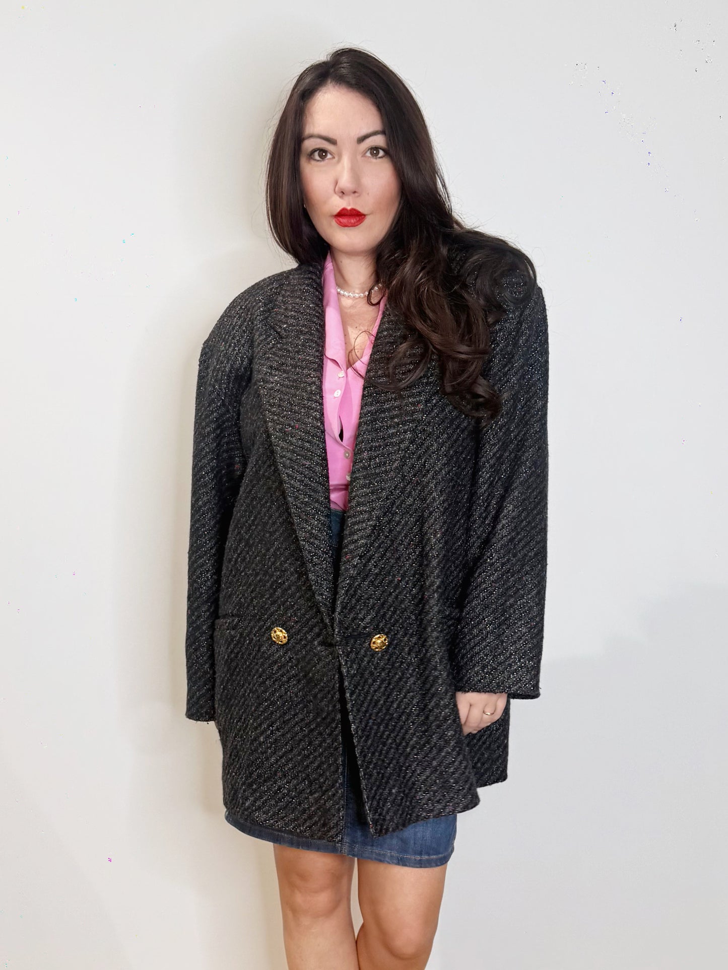 Cappottino anni 80 filo lurex