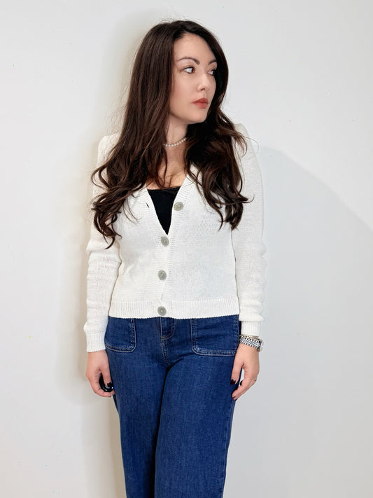 Cardigan 100% cotone