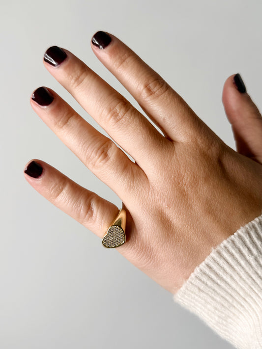 Anello chevalier cuore