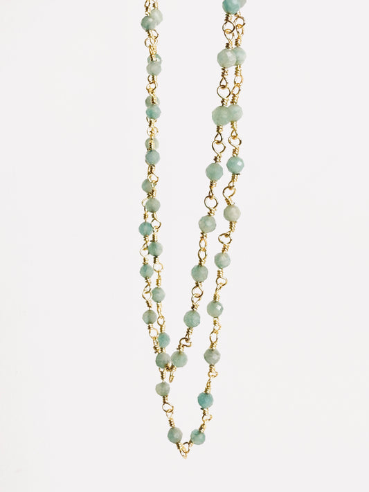 Collana con amazzoniti