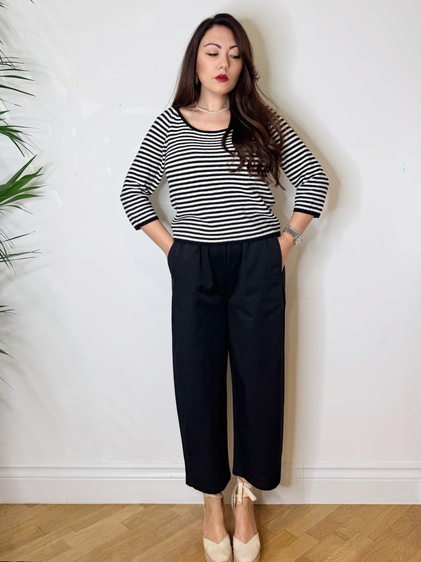 Pantalone gamba dritta 100% cotone