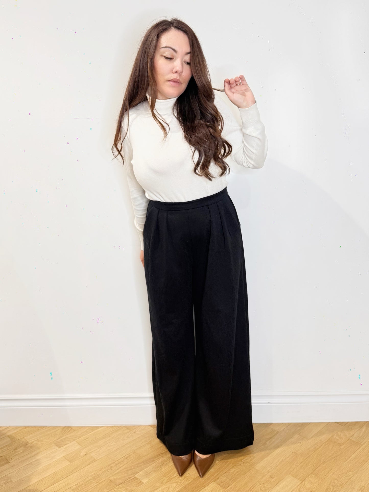 Pantalone sartoriale in damascato