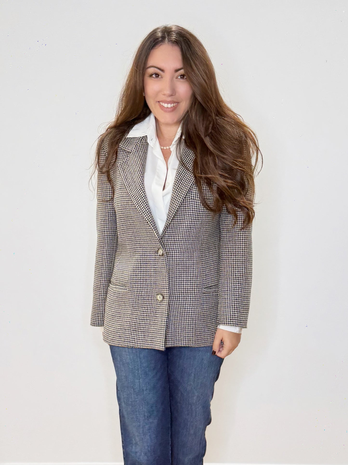 Giacca in pied de poule