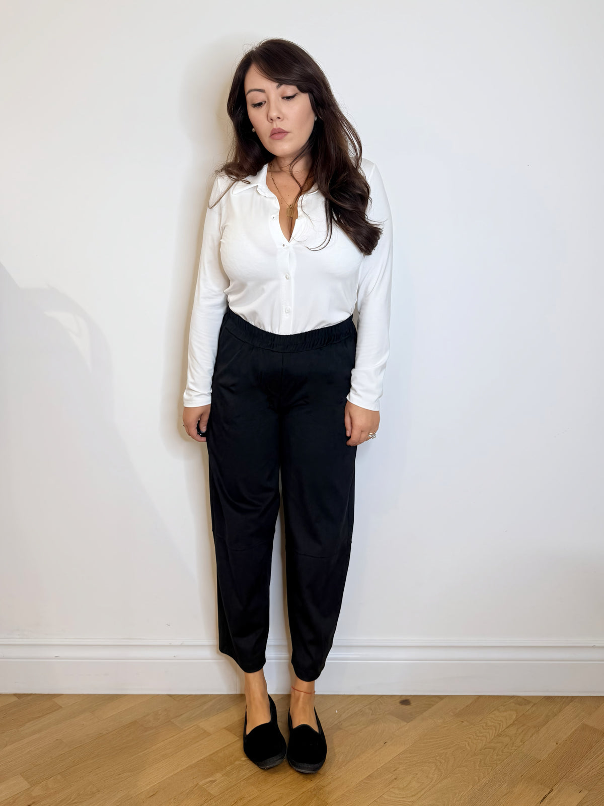 Pantalone in suede sintetico